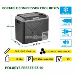 Frigo Congelatore Portatile Brunner Polarys Freeze SZ 50 40 Frigo Congelatore Portatile Brunner Polarys Freeze SZ 50 -Vendite Brunner frigo congelatore portatile brunner polarys freeze sz 50 bivalente compressione 18