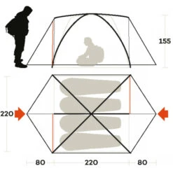 Tenda Ferrino Lhotse 4 -Vendite Brunner tenda ferrino lhotse 4 quattro stagioni campo base isolamento termico aereazione comfort robustezza 3