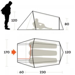 Vendite Brunner -Vendite Brunner tenda ferrino sling 3 compatta climi miti tre 3 stagioni trail running bicicletta 1